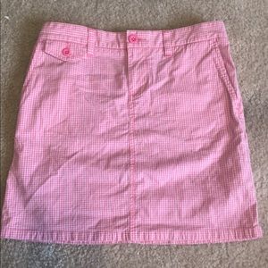 polo gingham pattern skirt